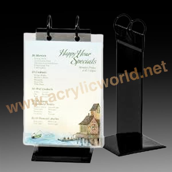 T shape restaurant menu card holder
